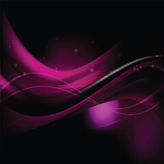 Black Pink Wave Background Vector