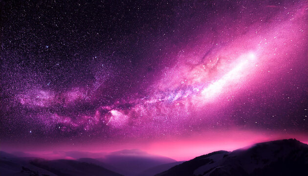 awe inspiring pink galaxy wallpaper