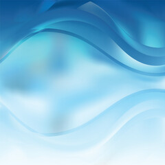 Abstract Light Blue Wave Design Background