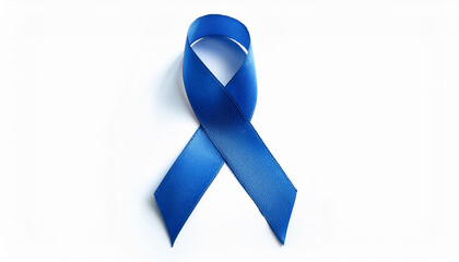 blue ribbon on isolated on white history november health cognizance prostate most cancers diabetes...