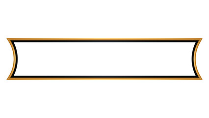 Luxury golden arabic islamic text box title frame border set with ornamental illustration