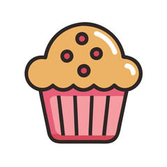 muffin cupcake icon design