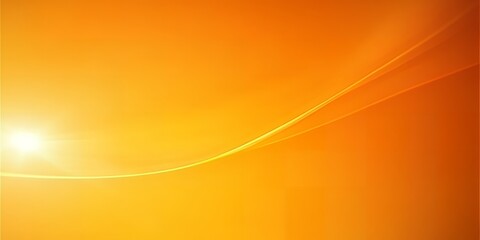 Abstract Orange Background with Sunlight and Dynamic Curves for Design Projects