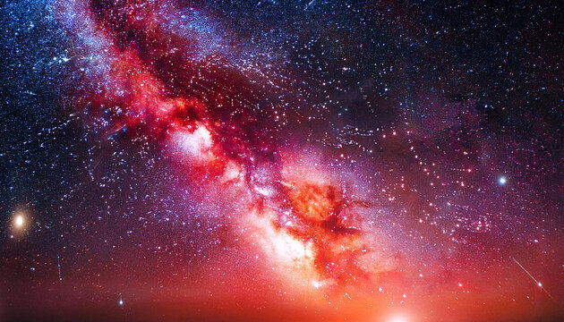 beautiful red galaxy full of vibrant stars space stars nebula wallpaper significant universe astronomy cosmic splendor wallpaper space background notable nova