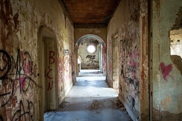 Obraz premium Spitzer castle interior. Fruska Gora. Serbia. Vojvodina