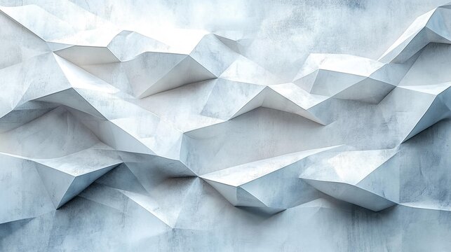 Abstract White Geometric Background Design. Generative AI