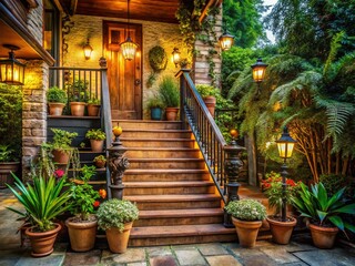 Vintage Porch Stairs: Creative Designs & Materials for Welcoming Entryways