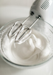 Whipping egg whites