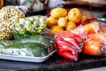 Variety of healthy organic and sustainable vegetables © Adilson