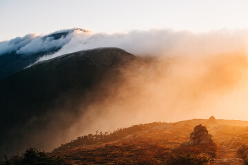 Fototapeta premium Mountains and Clouds