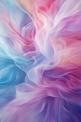 Obraz premium Abstract pastel fabric, flowing, ethereal texture.