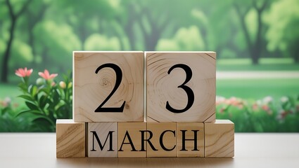 Wooden Box with Text "23 March",  Rustic Vintage Storage Container for Decoration and Gifts
23 March Wooden Box, Engraved Wooden Keepsake for Special Occasions and Home Decor