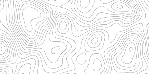 Abstract topography contour map background design,Modern design with White topographic wavy pattern design,Geographic mountain terrain.The topo contour map with terrain. 