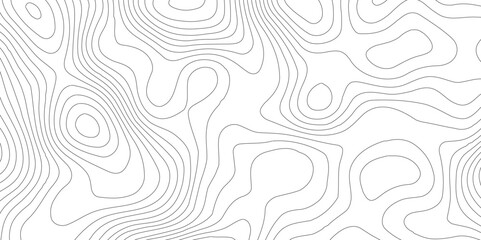 Abstract topography contour map background design,Modern design with White topographic wavy pattern design,Geographic mountain terrain.The topo contour map with terrain. 