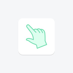 Pinch Gesture duotone line icon , vector, pixel perfect, illustrator file