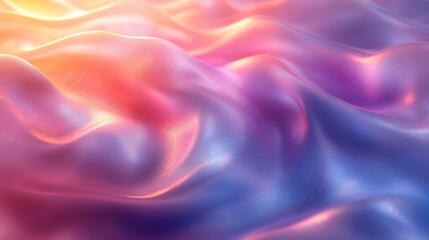 Obraz premium Holographic Fluid Gradient Design for Modern Elegance. Generative AI