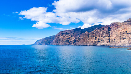 Los Gigantes Cliffs in Tenerife, Canary island, Spain © Anyarnia