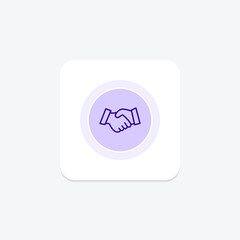 Agreement color circle icon , vector, pixel perfect, illustrator file