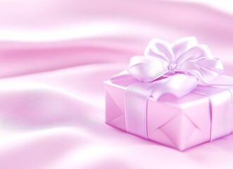 Obraz premium A modern valentines day promotional banner featuring hearts, gifts, and jewelry on a pink backdrop for a discount promotion