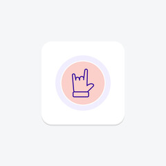 Pose Finger color circle icon , vector, pixel perfect, illustrator file