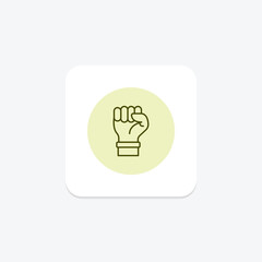 Fist Hand pentaglow , vector, pixel perfect, illustrator file