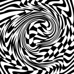 Retro psychedelic background. Overhead retro swirl. Radial sunburst. Vintage Retro style 