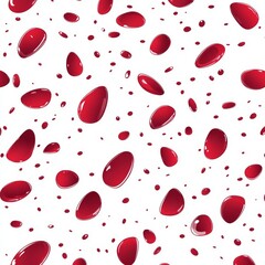 Fototapeta premium Red rose petal floating on a white background – ideal for love messages on Valentine's Day and Mother's Day. Includes space for text. Rose represents love. Stunning floral overlay with flying pink