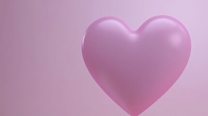 A Valentine's Day banner features a pink heart against a pastel pink backdrop, leaving room for text