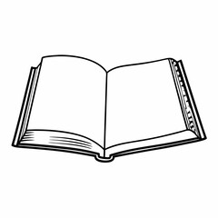 open book with blank pages