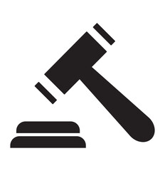 Judge gavel icon. 