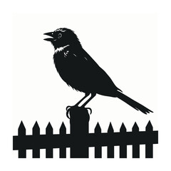 Bird silhouette vector illustration