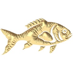 Goldfisch im Profil