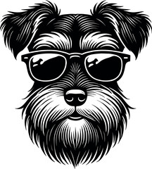 Miniature Schnauzer Dog Face Vector Black Silhouette Cricut Design T-ShirtMiniature, Schnauzer, Dog, Face, Vector, Black, Silhouette, Cricut, Design, T-Shirt, Crafts, Graphic, Clipart, SVG, Art, EPS, 