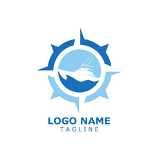 Boat logo Design. stylish vector logo