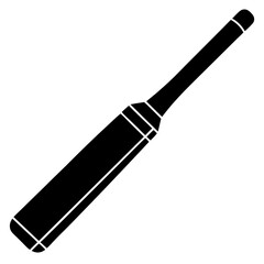 Cricket bat silhouette vector illustration 