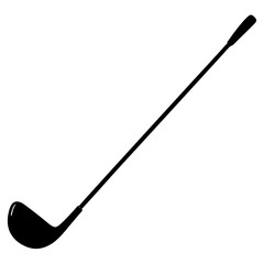 Golf club silhouette vector illustration 