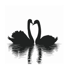 Bird silhouette vector illustration