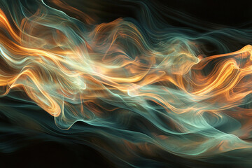 Fototapeta premium Fluid Lens Flare Streams in Pastel Tones
