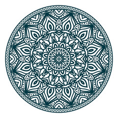 Luxury green mandala transparent background