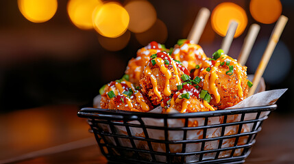 f1b0 , Tempura falafel, JapaneseMiddle Eastern fusion