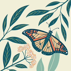 pattern with butterflies