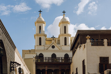 Hanging Church. Saint Virgin Mary's Coptic Orthodox Church in the coptic Cairo, Egypt