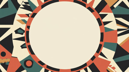 African-inspired tribal style template for Black History Month