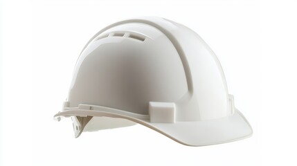 Fototapeta premium White Hard Hat for Safety and Construction Use