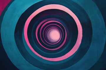 Artistic Abstract Wormhole Illustration