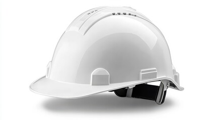 Fototapeta premium White Safety Helmet for Construction Site Protection