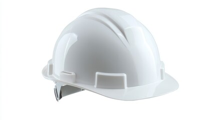 White Construction Hard Hat for Safety Use