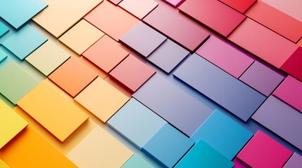 Abstract Colorful Geometric Pattern Background Design with Rainbow Hues