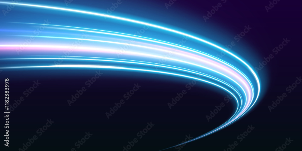Poster the contrast of laser beams against a transparent background represents the essence of fast-moving t