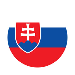 Round Slovakia flag icon